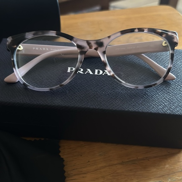 Light pink and brown Prada eyeglasses. Used but in perfect condition. - Picture 8 of 8